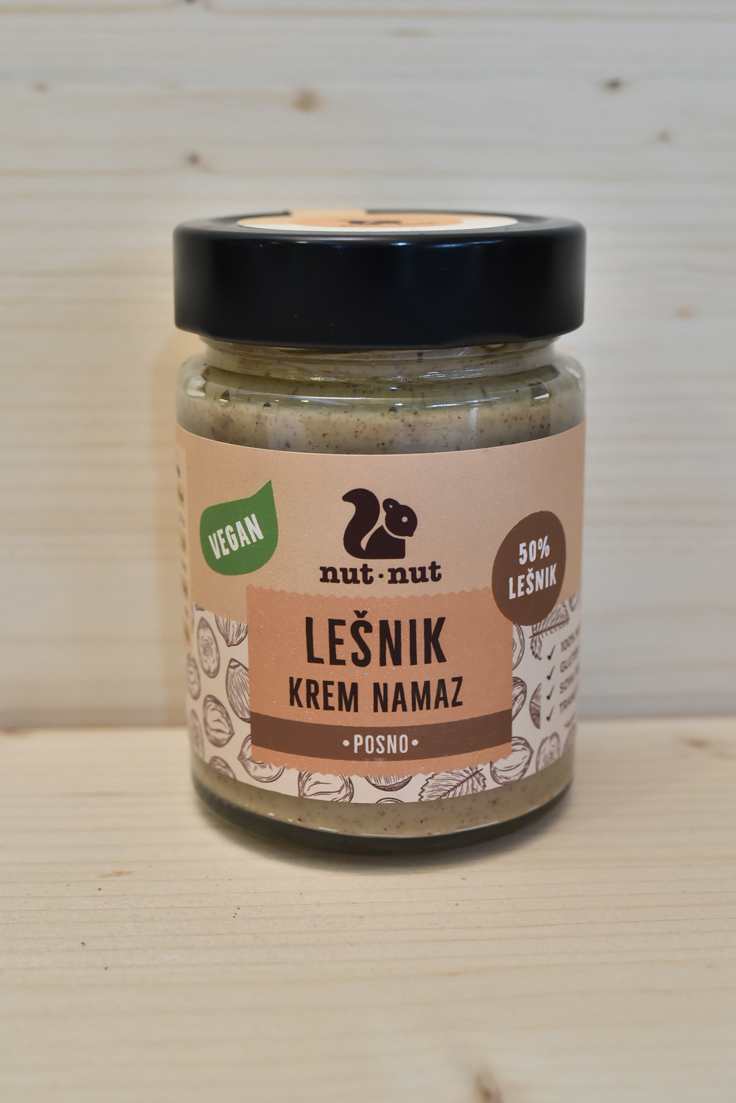 TAM_8244 LEŠNIK KREM NAMAZ VEGAN 300G - Slika 1